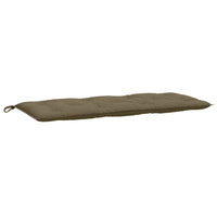 Thumbnail for Gartenbank-Auflagen 2 Stk. Melange Taupe 120x50x7 cm Stoff