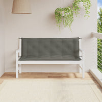 Thumbnail for Gartenbank-Auflagen 2 Stk. Melange Dunkelgrau 150x50x7 cm Stoff