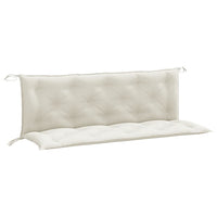 Thumbnail for Gartenbank-Auflagen 2 Stk. Melange Creme 150x50x7 cm Stoff