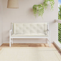 Thumbnail for Gartenbank-Auflagen 2 Stk. Melange Creme 150x50x7 cm Stoff