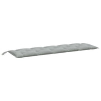 Thumbnail for Gartenbank-Auflagen 2 Stk. Melange Hellgrau 180x50x7 cm Stoff