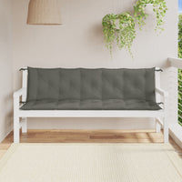Thumbnail for Gartenbank-Auflagen 2 Stk. Melange Dunkelgrau 180x50x7 cm Stoff