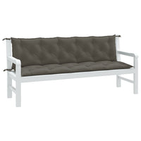 Thumbnail for Gartenbank-Auflagen 2 Stk. Melange Dunkelgrau 180x50x7 cm Stoff