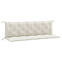 Thumbnail for Gartenbank-Auflagen 2 Stk. Melange Creme 180x50x7 cm Stoff