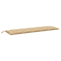 Thumbnail for Gartenbank-Auflagen 2 Stk. Melange Beige 180x50x7 cm Stoff