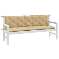 Thumbnail for Gartenbank-Auflagen 2 Stk. Melange Beige 180x50x7 cm Stoff