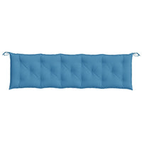 Thumbnail for Gartenbank-Auflagen 2 Stk. Melange Blau 180x50x7 cm Stoff