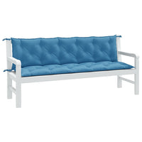 Thumbnail for Gartenbank-Auflagen 2 Stk. Melange Blau 180x50x7 cm Stoff