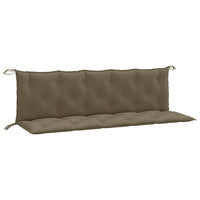 Thumbnail for Gartenbank-Auflagen 2 Stk. Melange Taupe 180x50x7 cm Stoff