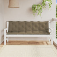 Thumbnail for Gartenbank-Auflagen 2 Stk. Melange Taupe 180x50x7 cm Stoff