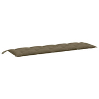 Thumbnail for Gartenbank-Auflagen 2 Stk. Melange Taupe 180x50x7 cm Stoff