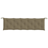Thumbnail for Gartenbank-Auflagen 2 Stk. Melange Taupe 180x50x7 cm Stoff
