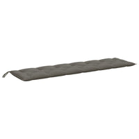 Thumbnail for Gartenbank-Auflagen 2 Stk. Melange Dunkelgrau 200x50x7 cm Stoff