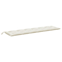 Thumbnail for Gartenbank-Auflagen 2 Stk. Melange Creme 200x50x7 cm Stoff