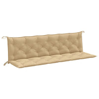 Thumbnail for Gartenbank-Auflagen 2 Stk. Melange Beige 200x50x7 cm Stoff