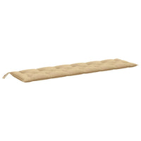 Thumbnail for Gartenbank-Auflagen 2 Stk. Melange Beige 200x50x7 cm Stoff
