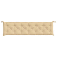Thumbnail for Gartenbank-Auflagen 2 Stk. Melange Beige 200x50x7 cm Stoff