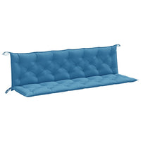 Thumbnail for Gartenbank-Auflagen 2 Stk. Melange Blau 200x50x7 cm Stoff