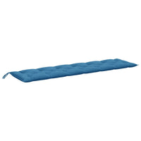 Thumbnail for Gartenbank-Auflagen 2 Stk. Melange Blau 200x50x7 cm Stoff
