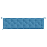 Thumbnail for Gartenbank-Auflagen 2 Stk. Melange Blau 200x50x7 cm Stoff