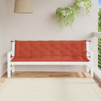 Thumbnail for Gartenbank-Auflagen 2 Stk. Melange Rot 200x50x7 cm Stoff
