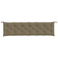 Thumbnail for Gartenbank-Auflagen 2 Stk. Melange Taupe 200x50x7 cm Stoff