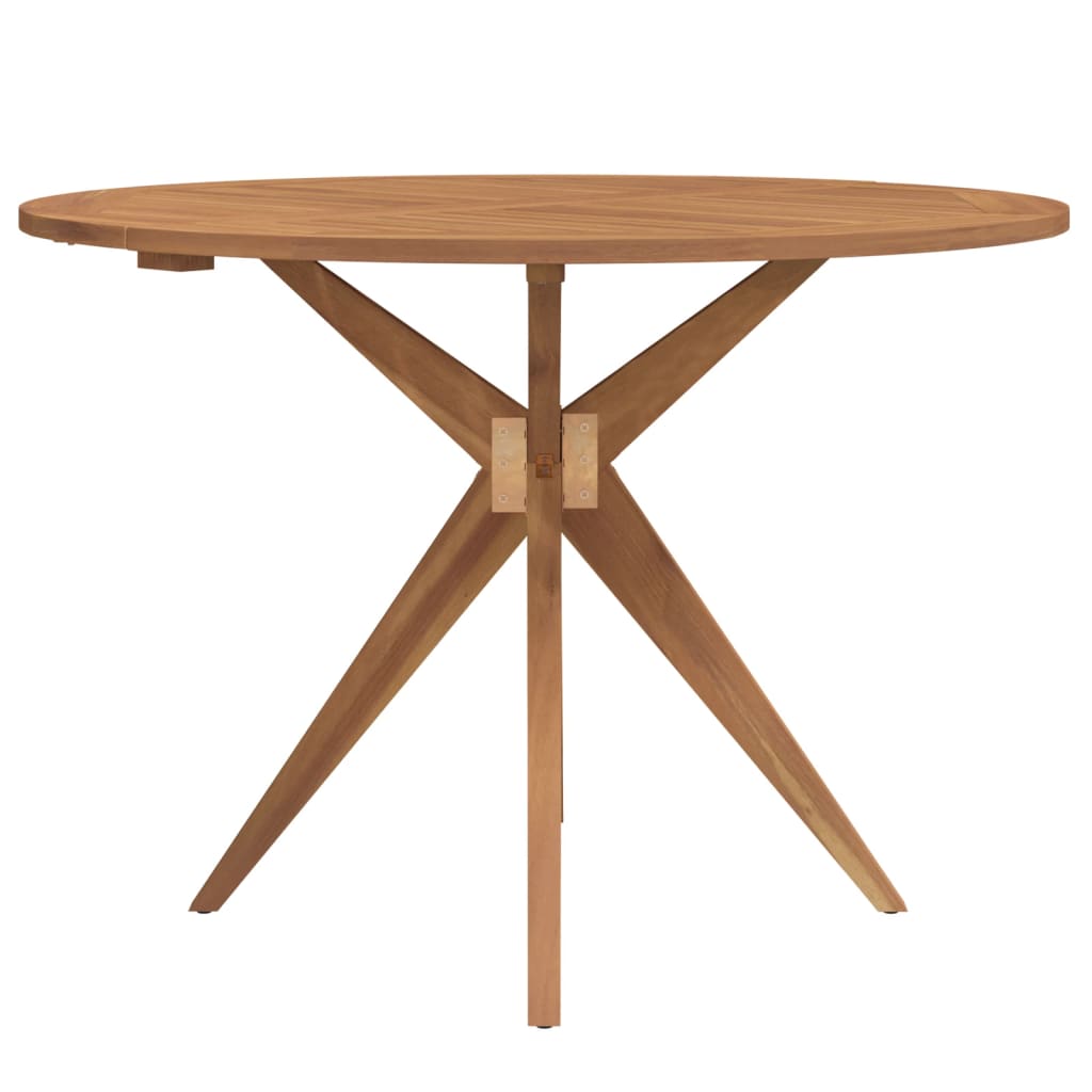 Gartentisch Rund Ø110x75 cm Massivholz Akazie