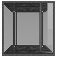 Thumbnail for 3-tlg. Bistro-Set mit Kissen Schwarz Poly Rattan
