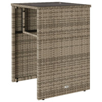 Thumbnail for 3-tlg. Bistro-Set mit Kissen Beige Poly Rattan