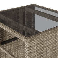 Thumbnail for 3-tlg. Bistro-Set mit Kissen Beige Poly Rattan