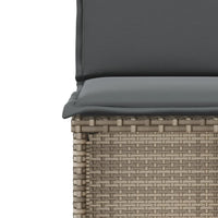 Thumbnail for 3-tlg. Bistro-Set mit Kissen Beige Poly Rattan