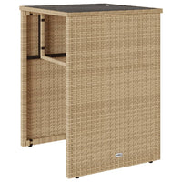 Thumbnail for 3-tlg. Bistro-Set mit Kissen Beige Poly Rattan