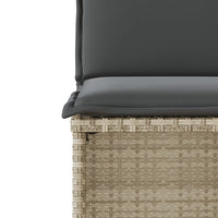 Thumbnail for 3-tlg. Bistro-Set mit Kissen Hellgrau Poly Rattan