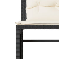 Thumbnail for 4-tlg. Garten-Sofagarnitur mit Kissen Schwarz Poly Rattan