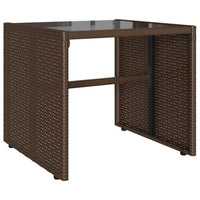 Thumbnail for 4-tlg. Garten-Sofagarnitur mit Kissen Braun Poly Rattan