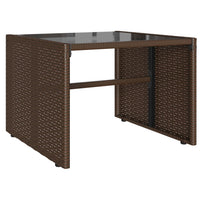 Thumbnail for 4-tlg. Garten-Sofagarnitur mit Kissen Braun Poly Rattan