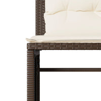 Thumbnail for 4-tlg. Garten-Sofagarnitur mit Kissen Braun Poly Rattan