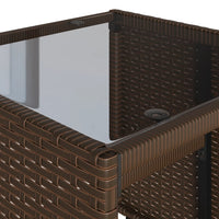 Thumbnail for 4-tlg. Garten-Sofagarnitur mit Kissen Braun Poly Rattan