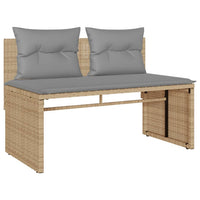 Thumbnail for 4-tlg. Garten-Sofagarnitur mit Kissen Beige Poly Rattan