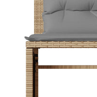 Thumbnail for 4-tlg. Garten-Sofagarnitur mit Kissen Beige Poly Rattan