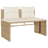Thumbnail for 4-tlg. Garten-Sofagarnitur mit Kissen Beige Poly Rattan