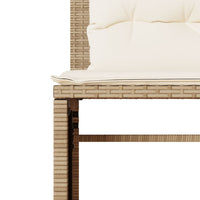 Thumbnail for 4-tlg. Garten-Sofagarnitur mit Kissen Beige Poly Rattan