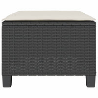 Thumbnail for 3-tlg. Bistro-Set mit Kissen Schwarz Poly Rattan