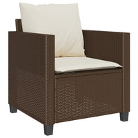 Thumbnail for 3-tlg. Bistro-Set mit Kissen Braun Poly Rattan