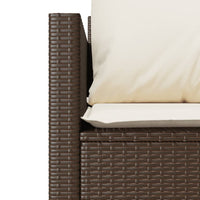 Thumbnail for 3-tlg. Bistro-Set mit Kissen Braun Poly Rattan