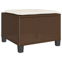 Thumbnail for 3-tlg. Bistro-Set mit Kissen Braun Poly Rattan