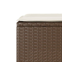 Thumbnail for 3-tlg. Bistro-Set mit Kissen Braun Poly Rattan