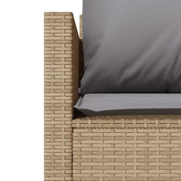 Thumbnail for 3-tlg. Bistro-Set mit Kissen Beige Poly Rattan