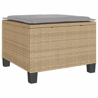Thumbnail for 3-tlg. Bistro-Set mit Kissen Beige Poly Rattan