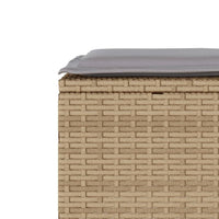 Thumbnail for 3-tlg. Bistro-Set mit Kissen Beige Poly Rattan